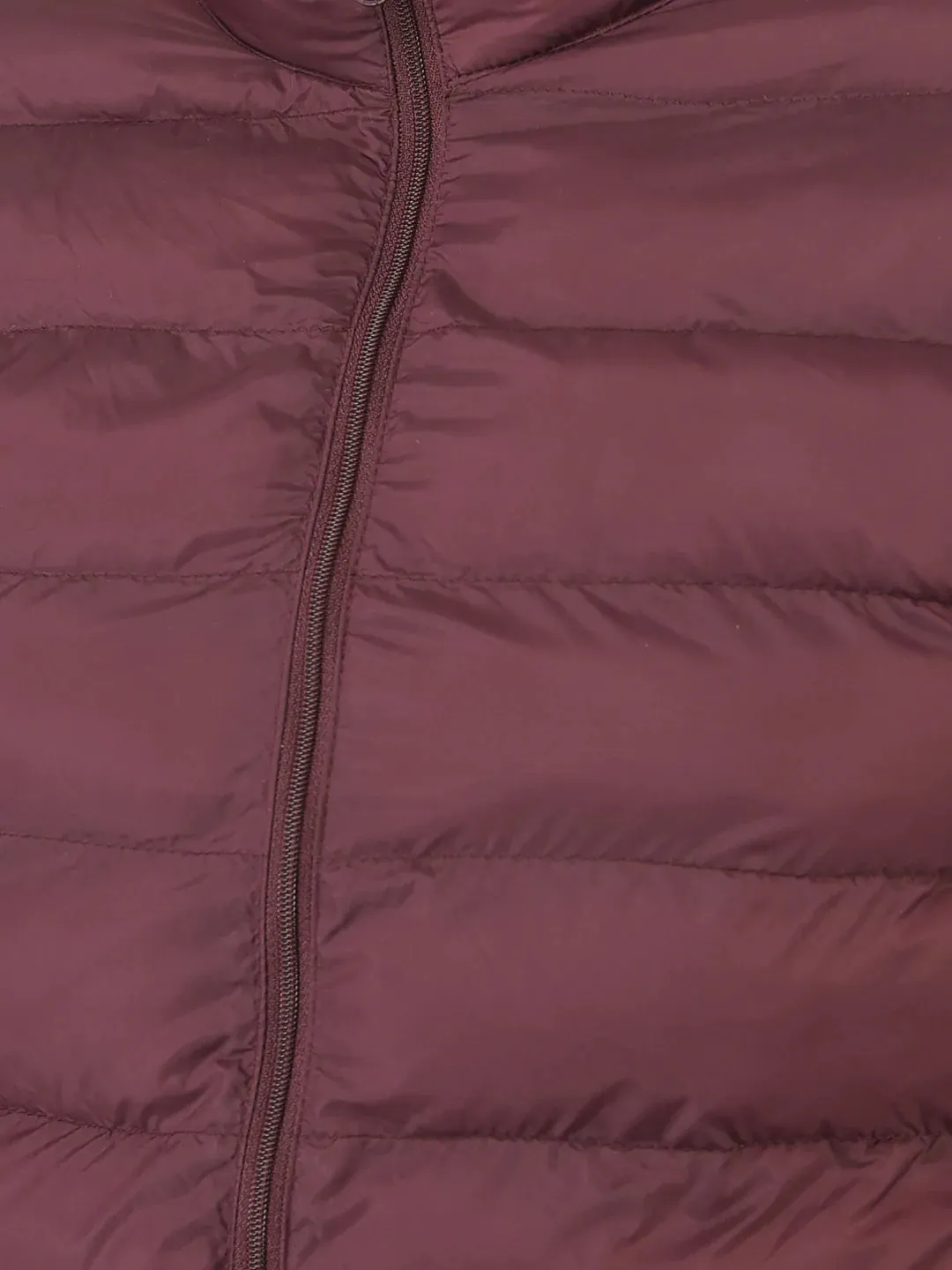 Puffer Jacket in Wine Color