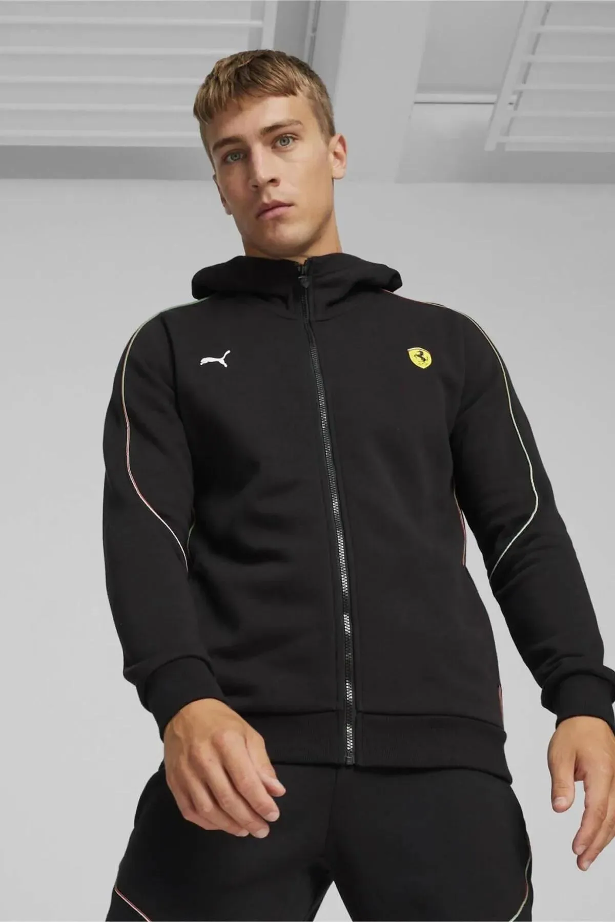 PUMA FERRARI RACE HOODED SWEAT JACKET
