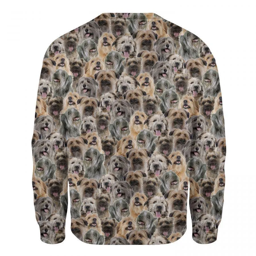 Pyrenean Shepherd - Full Face - Premium Sweatshirt