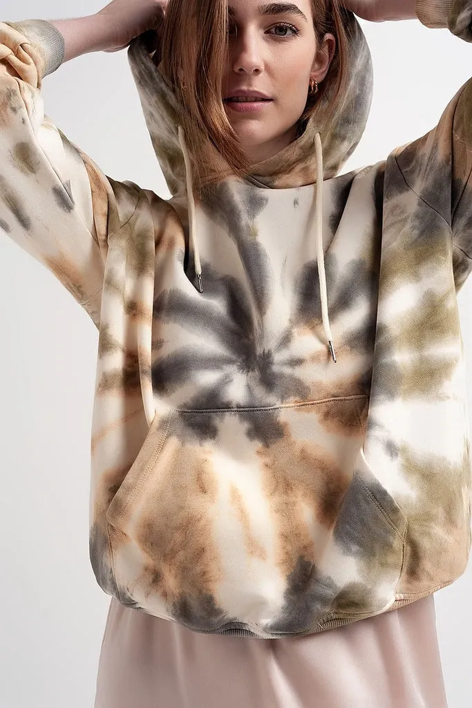 Q2 - Original Co-Ord Sweatshirt in Bleach Tie Dye