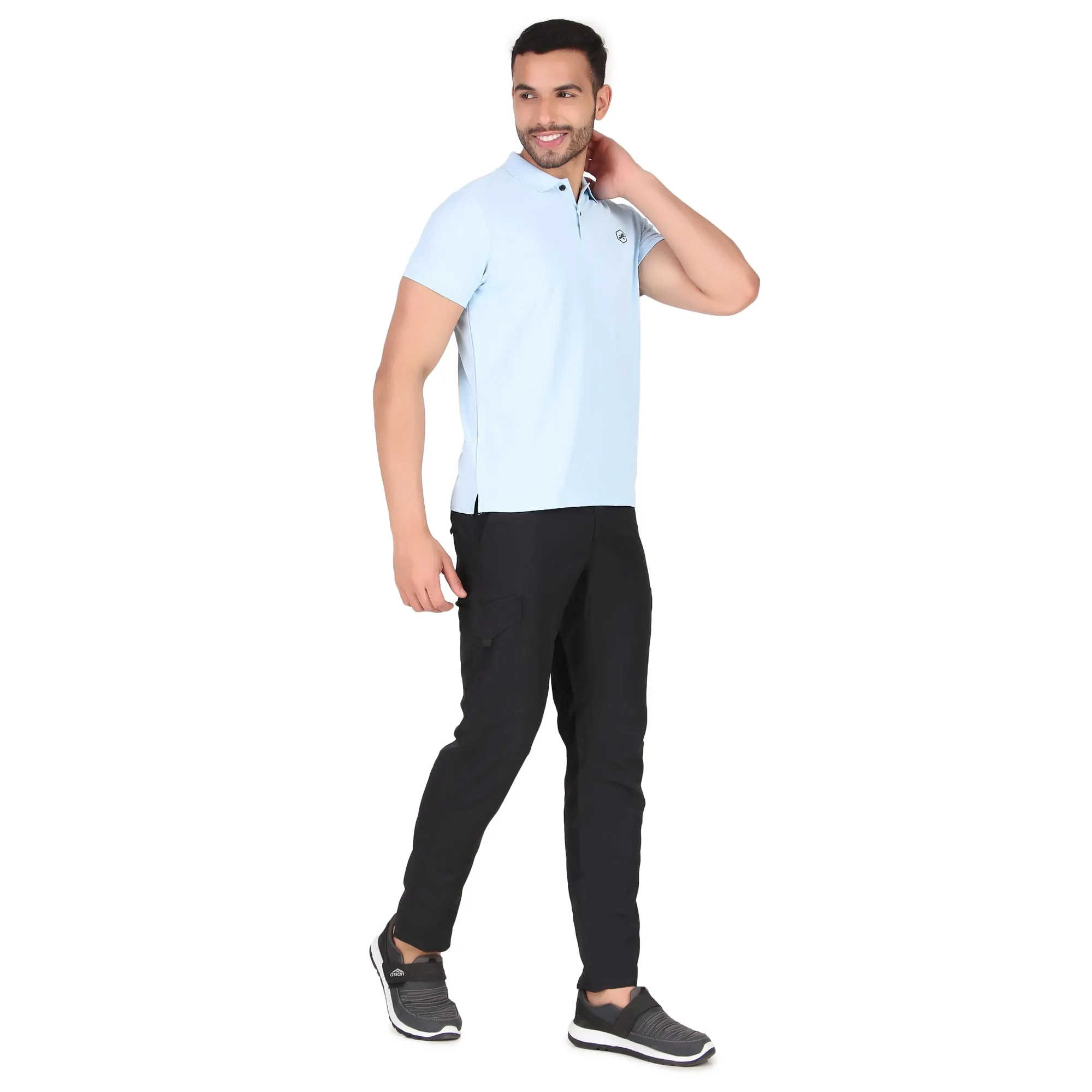 Quick Dry Cargo Pants For Men (Black)