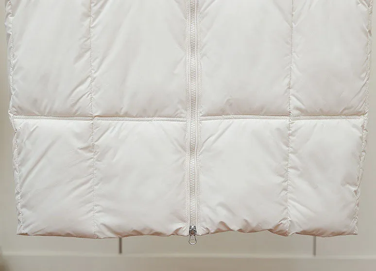 Quilted Water-resistant Calf-length Puffer Jacket Ideal for Winter