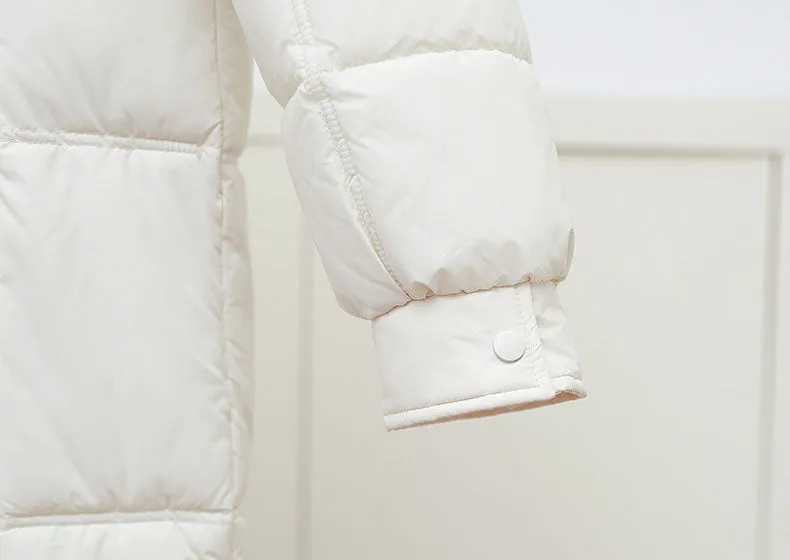 Quilted Water-resistant Calf-length Puffer Jacket Ideal for Winter