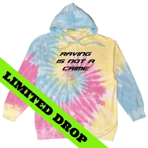 Raving Is Not A Crime - Premium Tie Dye Hoodies