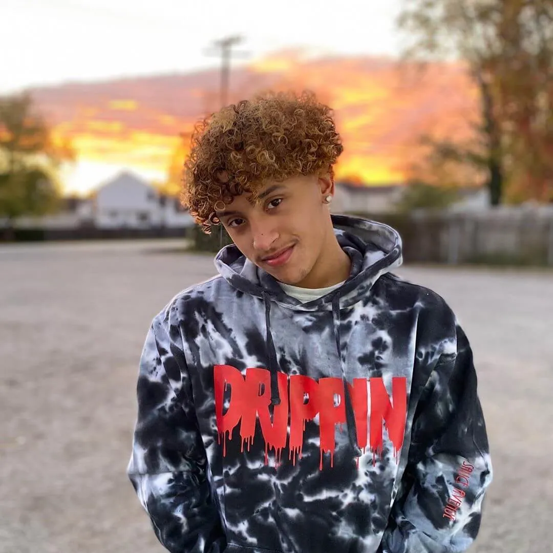 Red Drippin | Twisted Black Hoodie