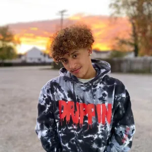 Red Drippin | Twisted Black Hoodie