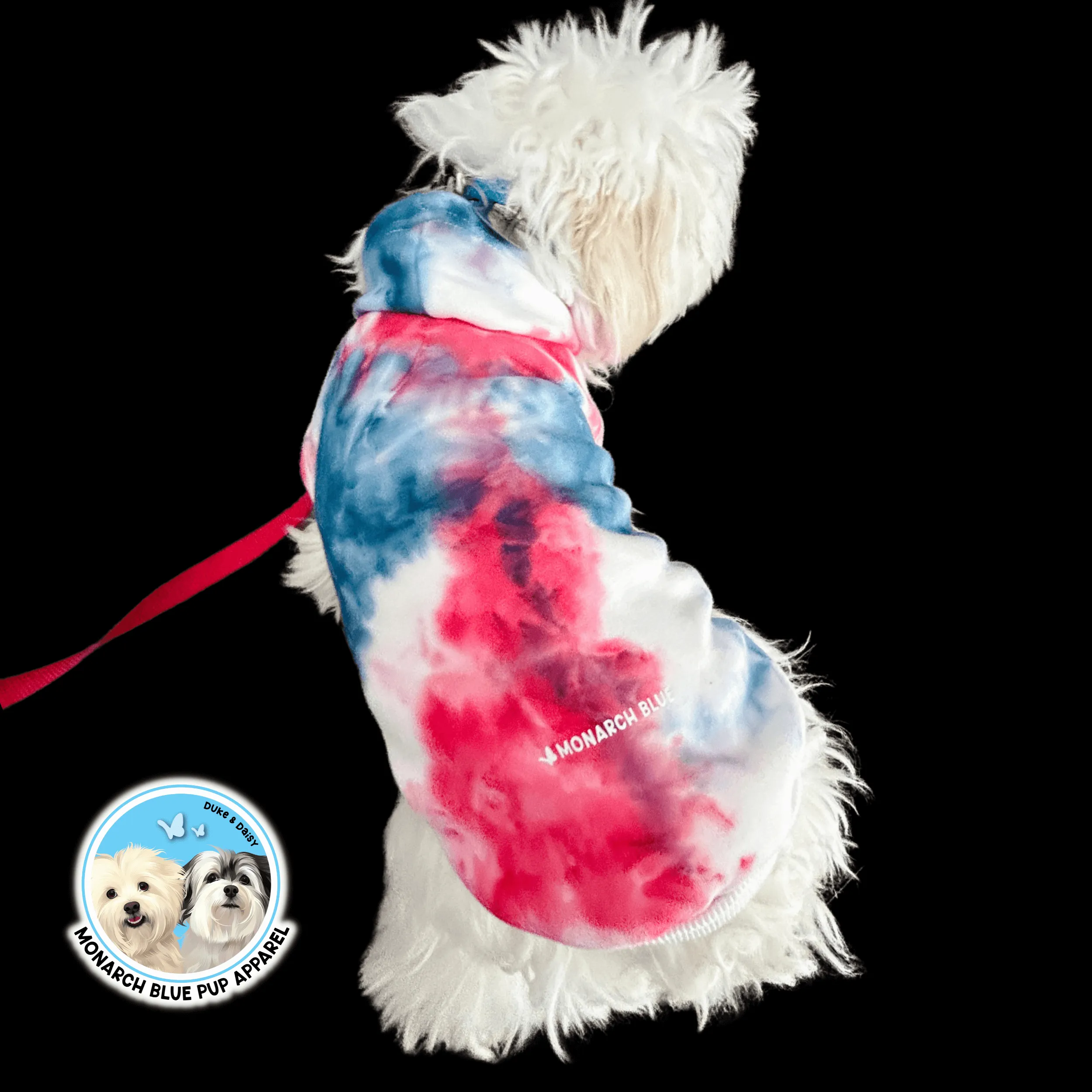 RED WHITE BLUE Pup Hoodie