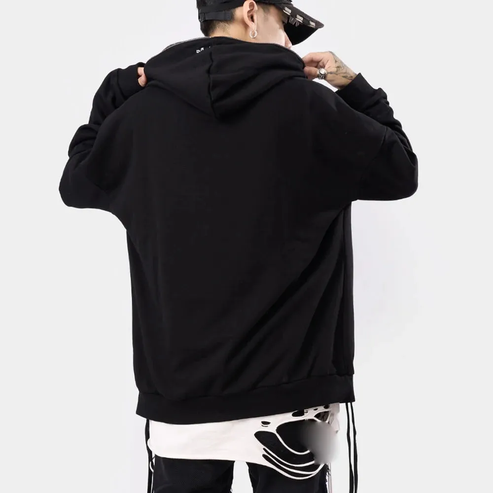 Retro Gothic Zip-Up Hoodie