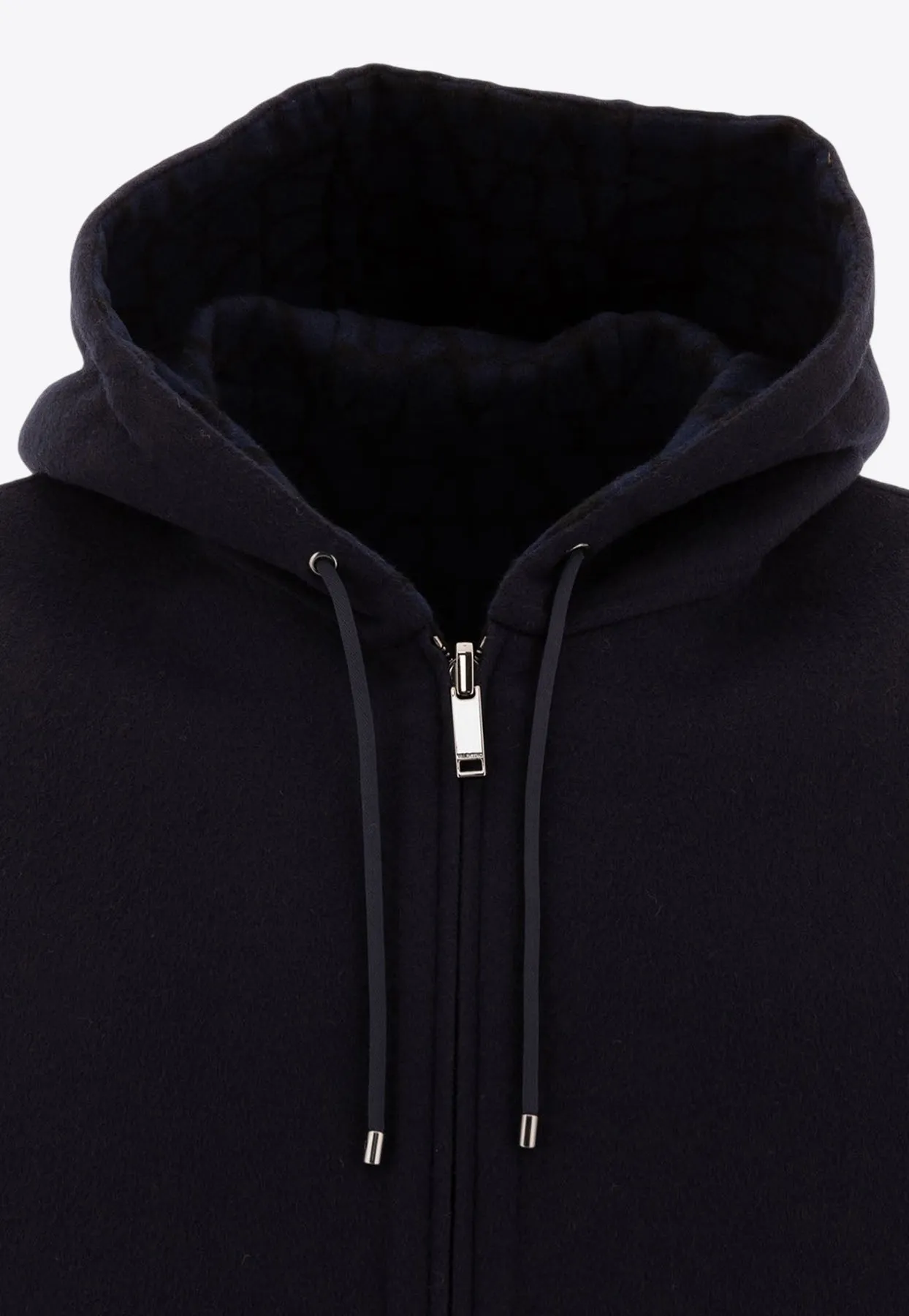 Reversible Wool Hooded Jacket