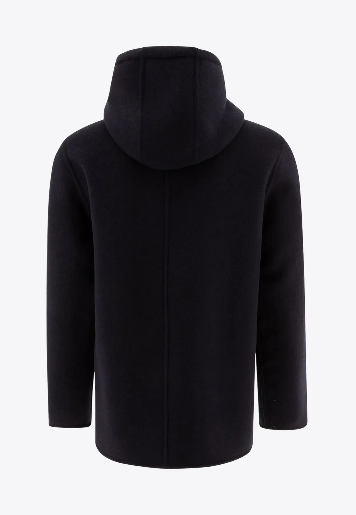 Reversible Wool Hooded Jacket