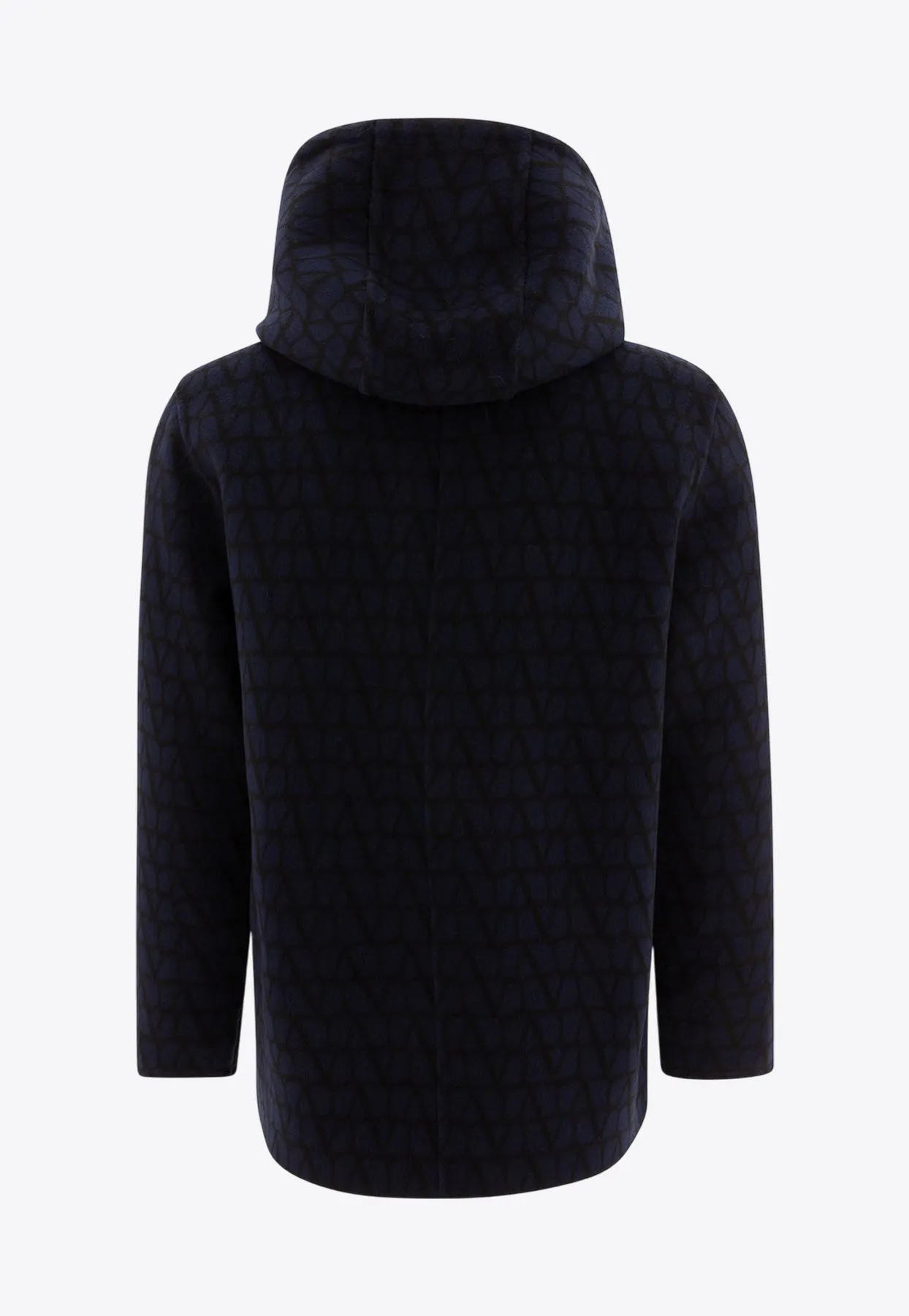 Reversible Wool Hooded Jacket