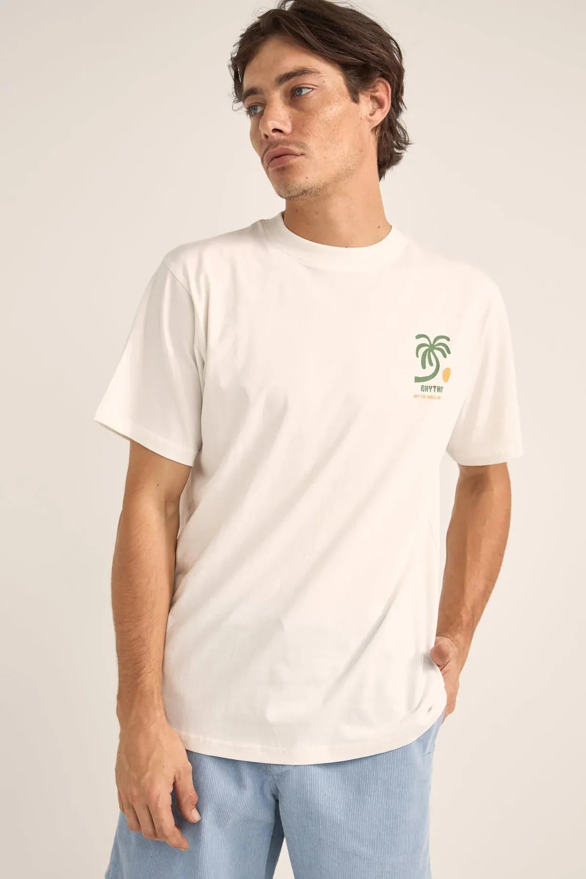 Rhythm - Trees SS T-Shirt - Vintage White