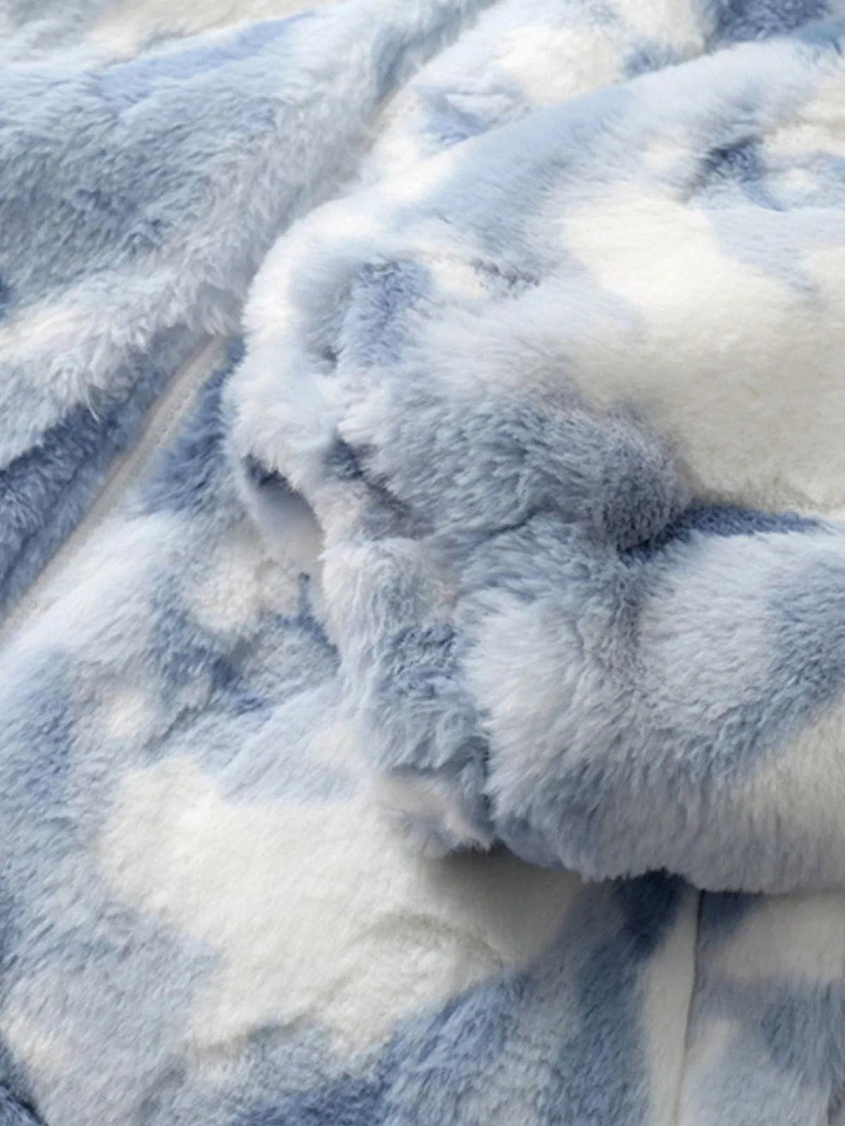 Rimiro - Tie-dye Heart Sherpa Coat