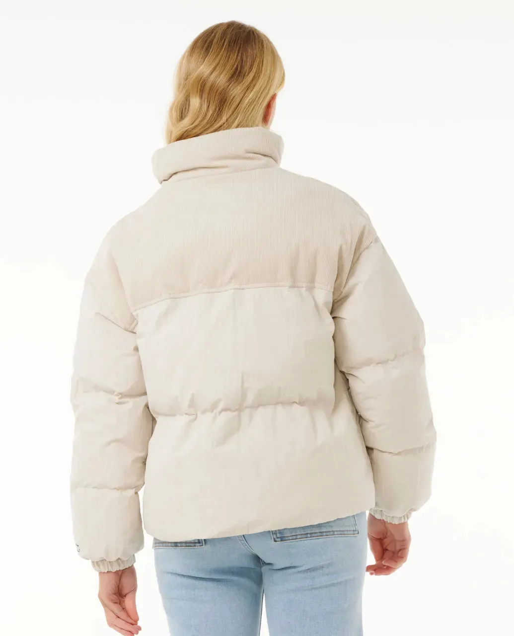 Rip Curl High Tide Mixed Cord Jacket Off White