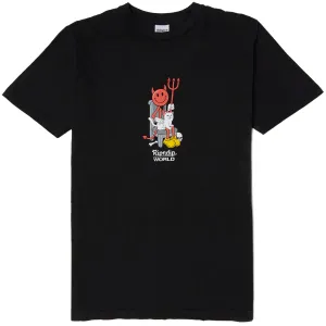 Rip N Dip x World Industries Devilman & Nerm Tee - Vintage Black