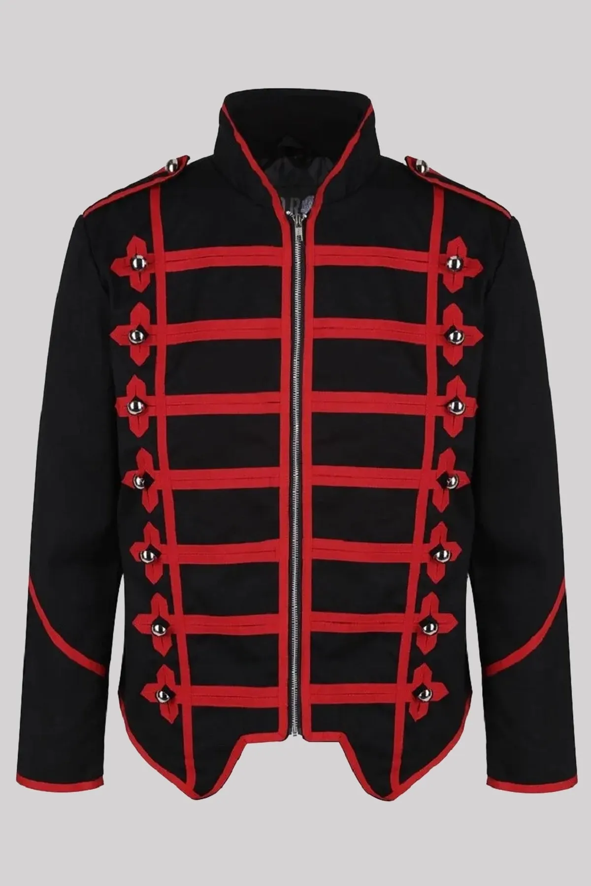 Ro Rox Emo MCR Drummer Parade Jacket, Black & Red