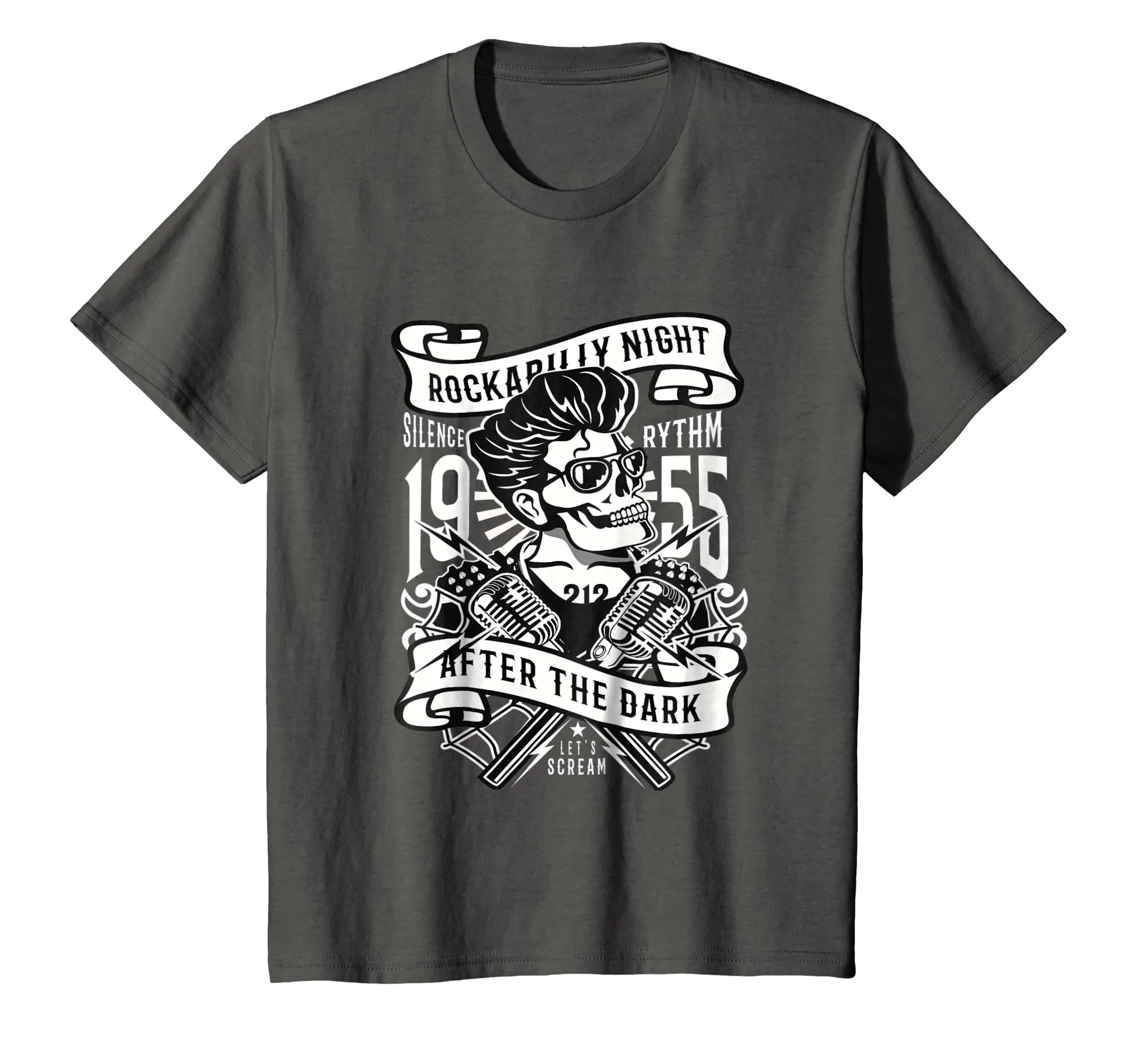 Rockabilly Skull 50s Style Clothing Retro 1955 T-shirt