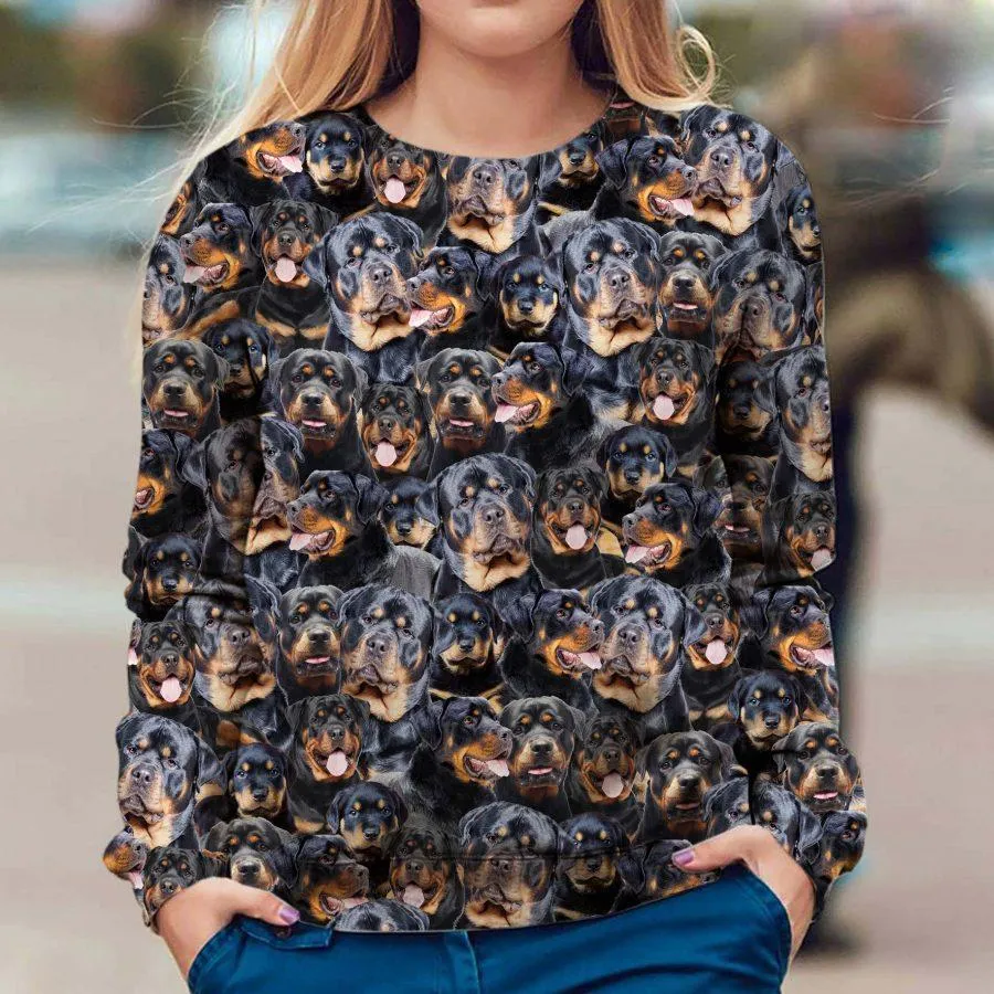 Rottweiler - Full Face - Premium Sweatshirt