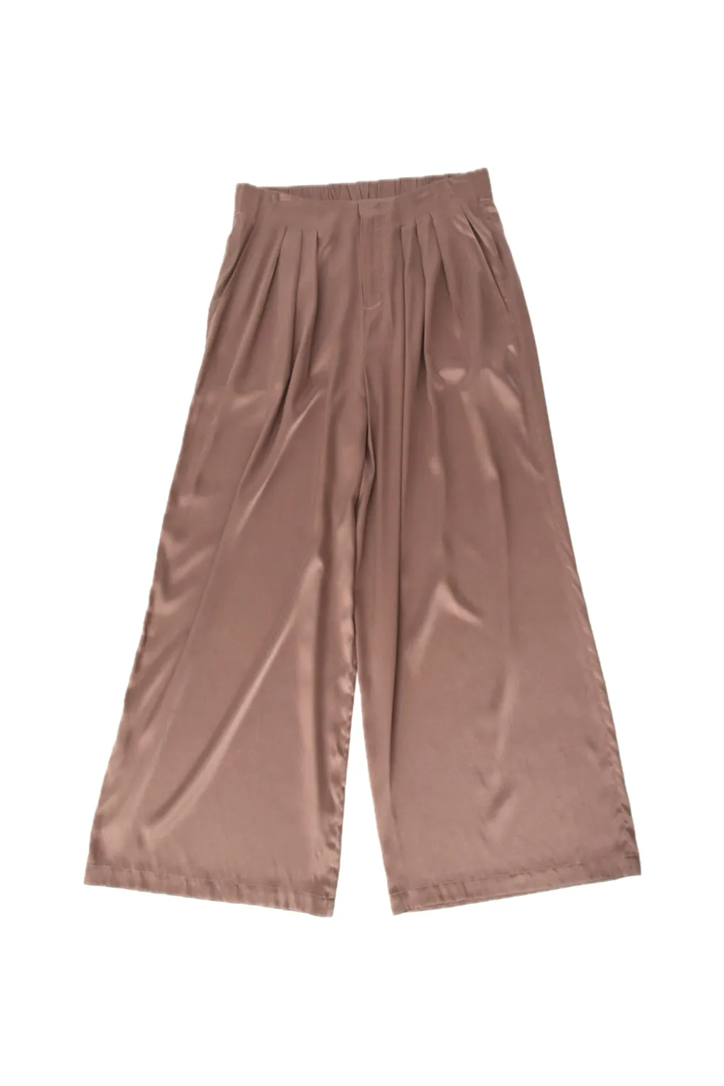 Ruti Silk Blazer & Wide-Leg Pant Set