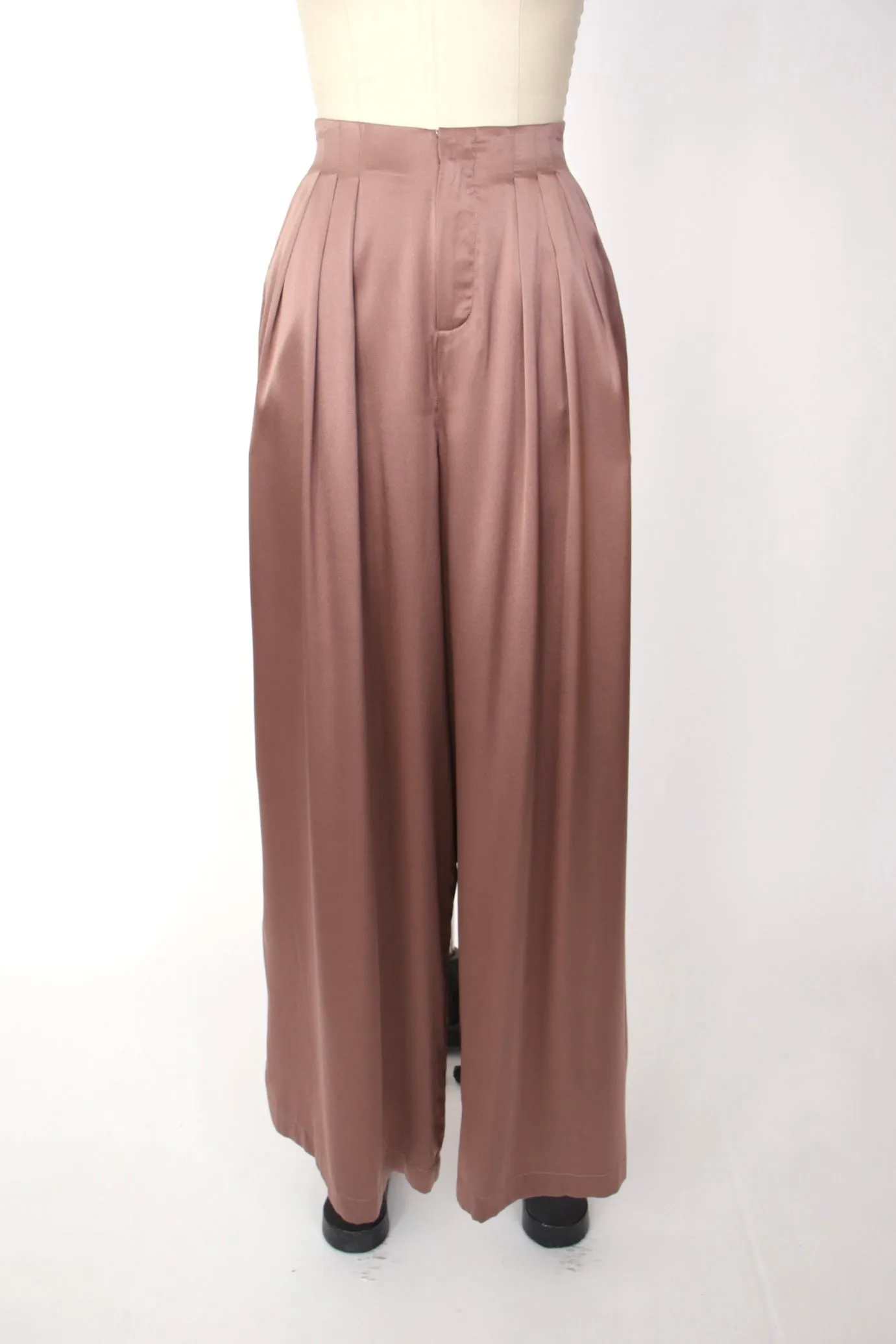Ruti Silk Blazer & Wide-Leg Pant Set