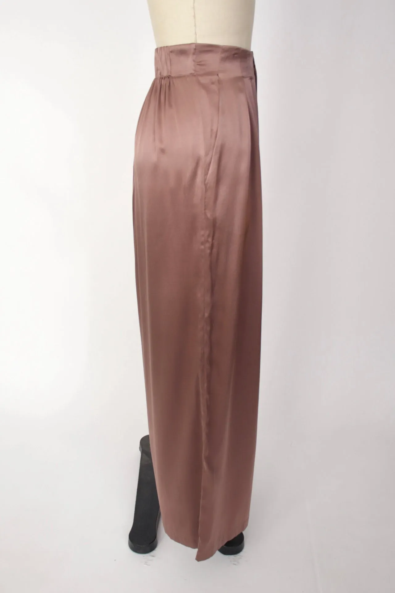 Ruti Silk Blazer & Wide-Leg Pant Set