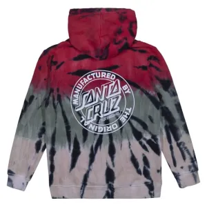 Santa Cruz - MFG Dot Youth Hoodie Light Green Tie Dye