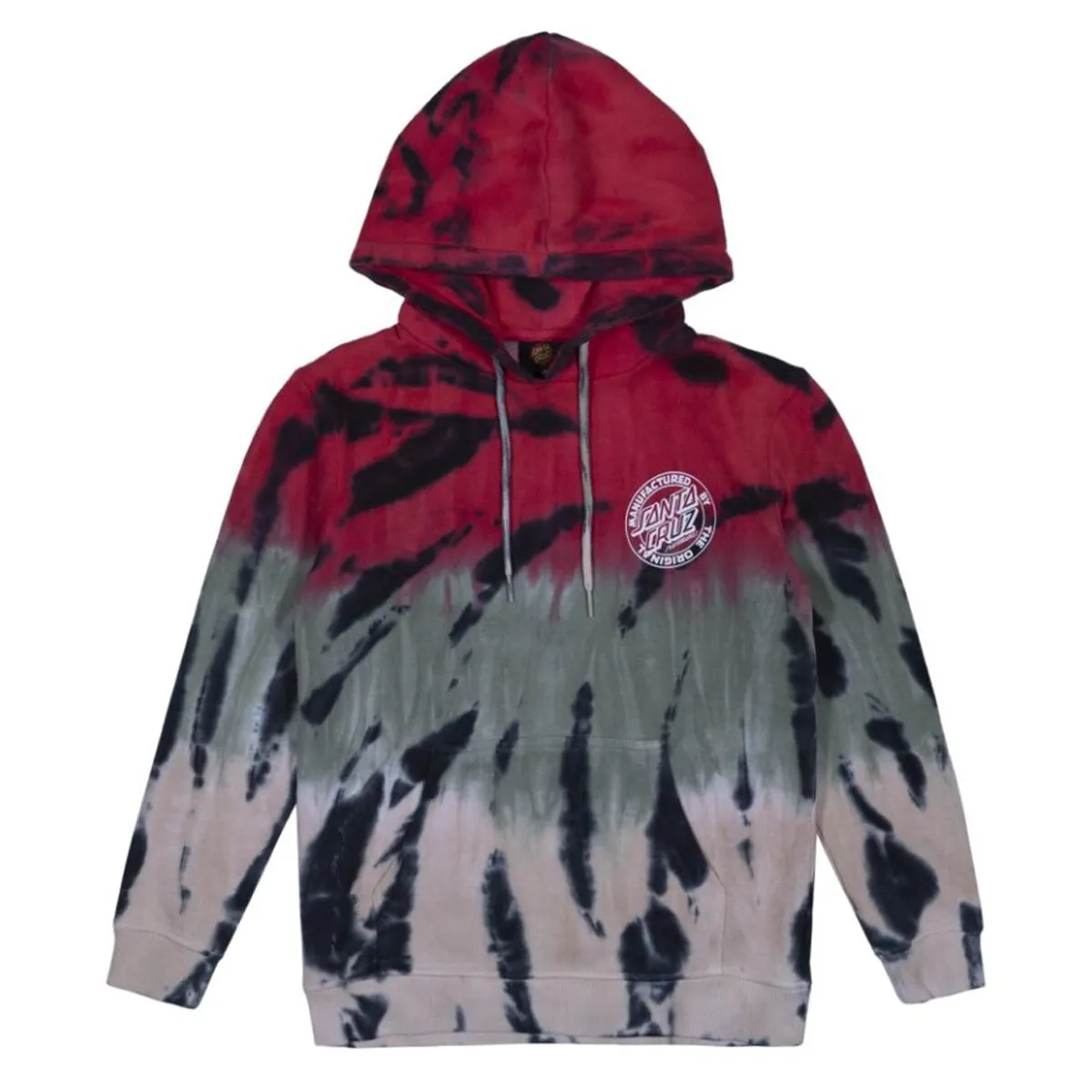 Santa Cruz - MFG Dot Youth Hoodie Light Green Tie Dye