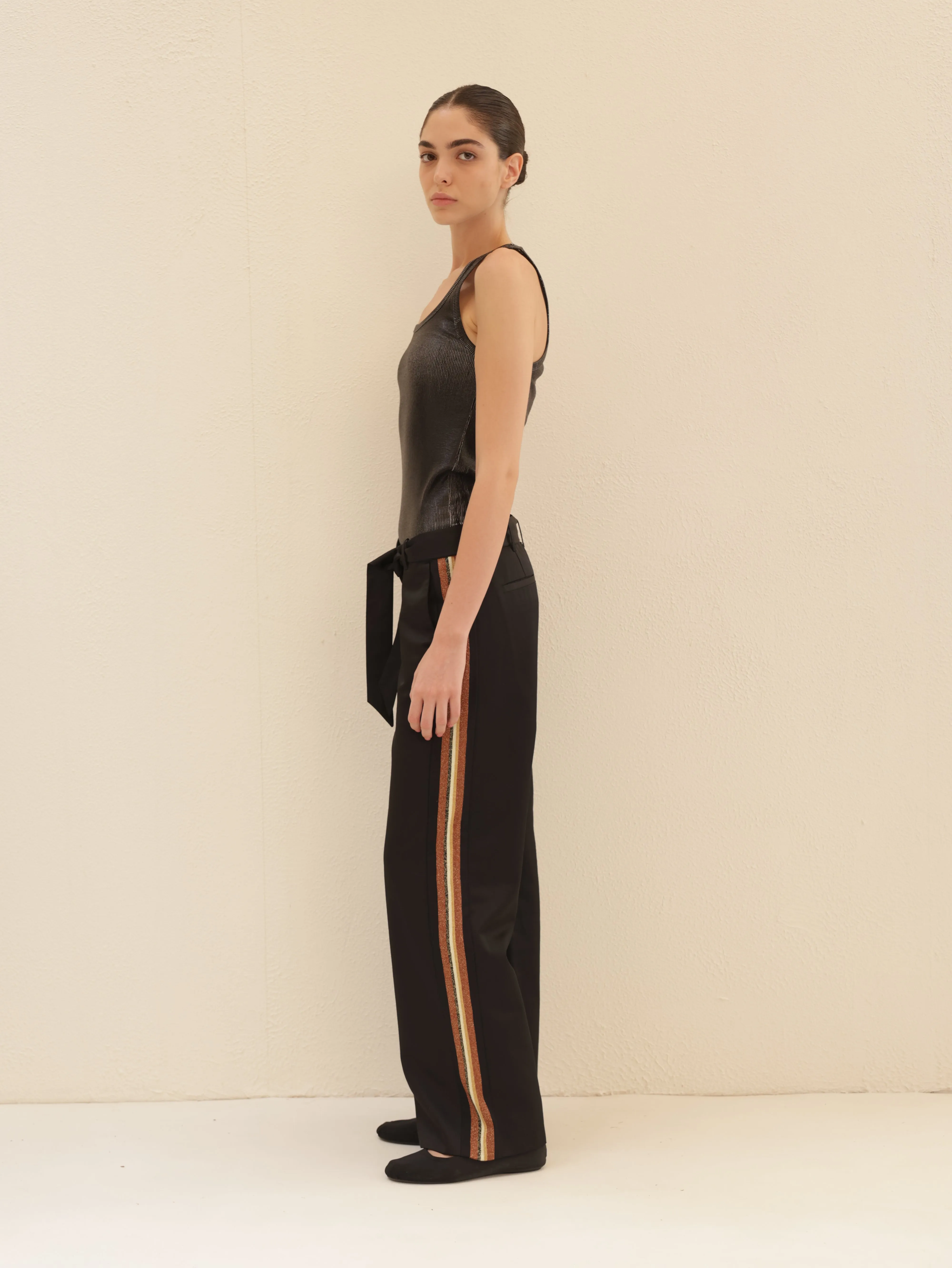 Satin Pants Wide Leg