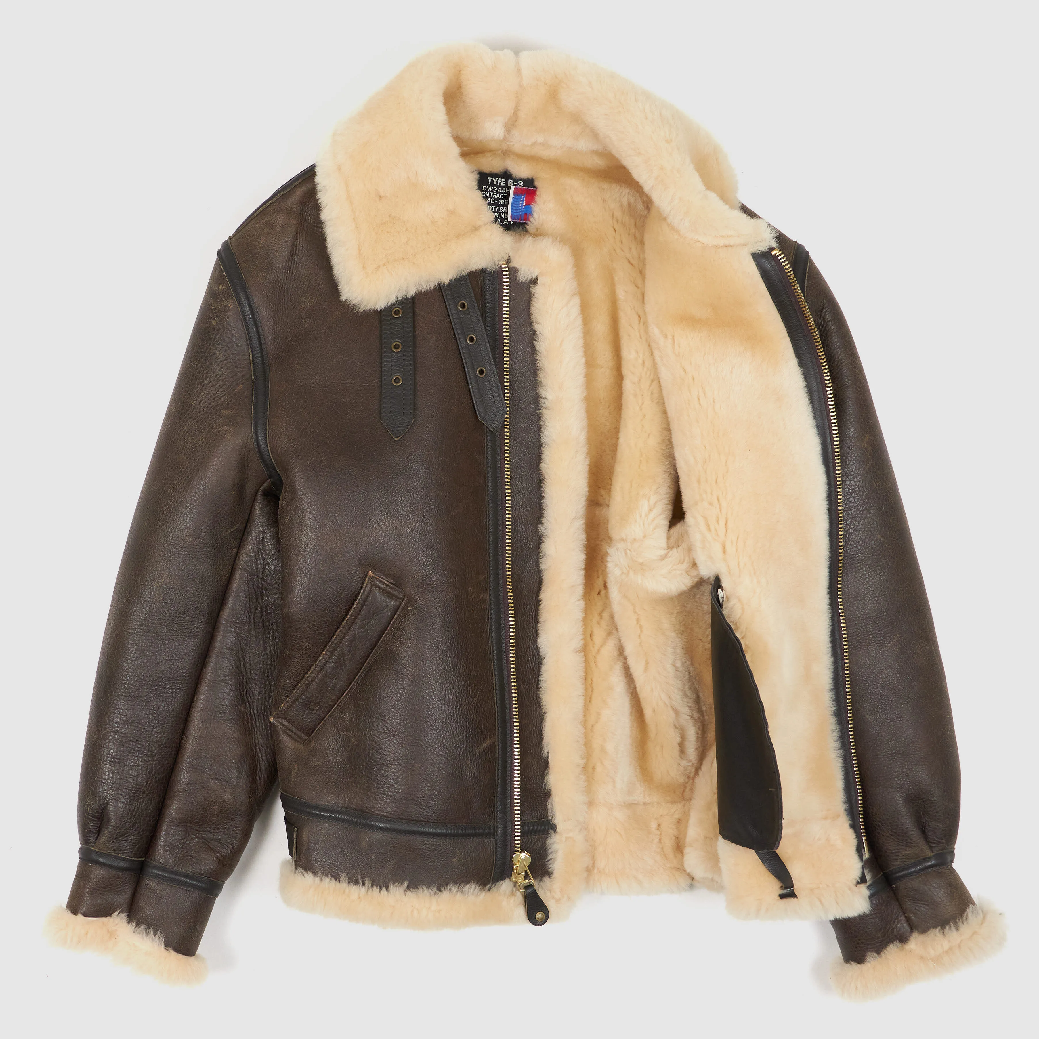 Schott B3 Shearling Bomber Jacket Made in USA