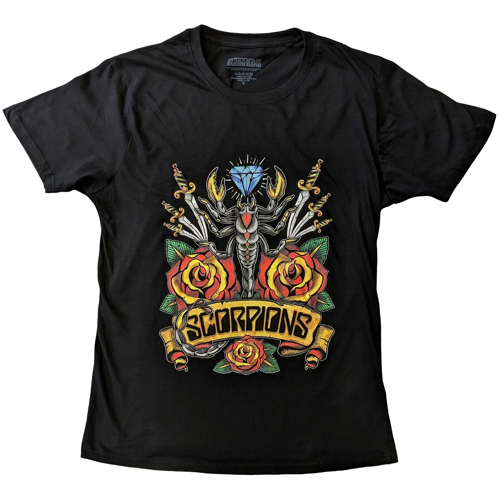 SCORPIONS UNISEX T-SHIRT: TRADITIONAL TATTOO