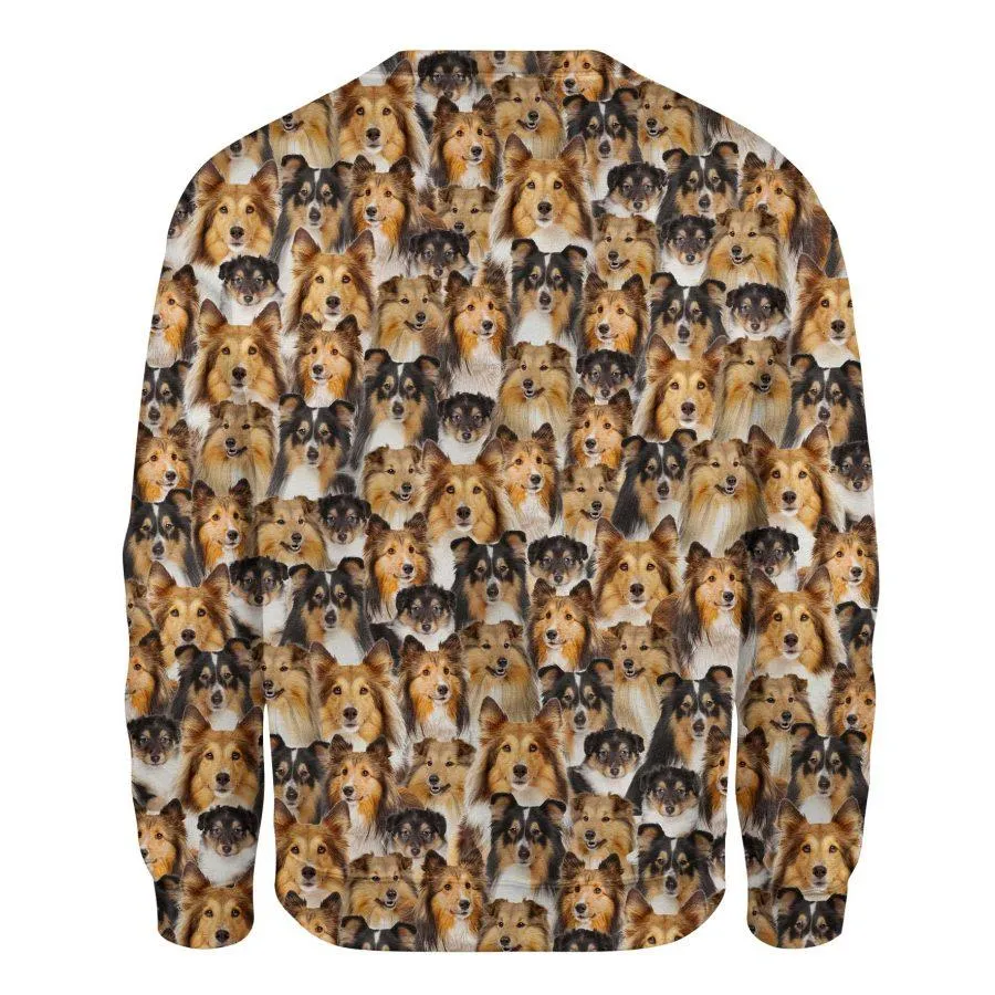 Shetland Sheepdog - Full Face - Premium Sweatshirt