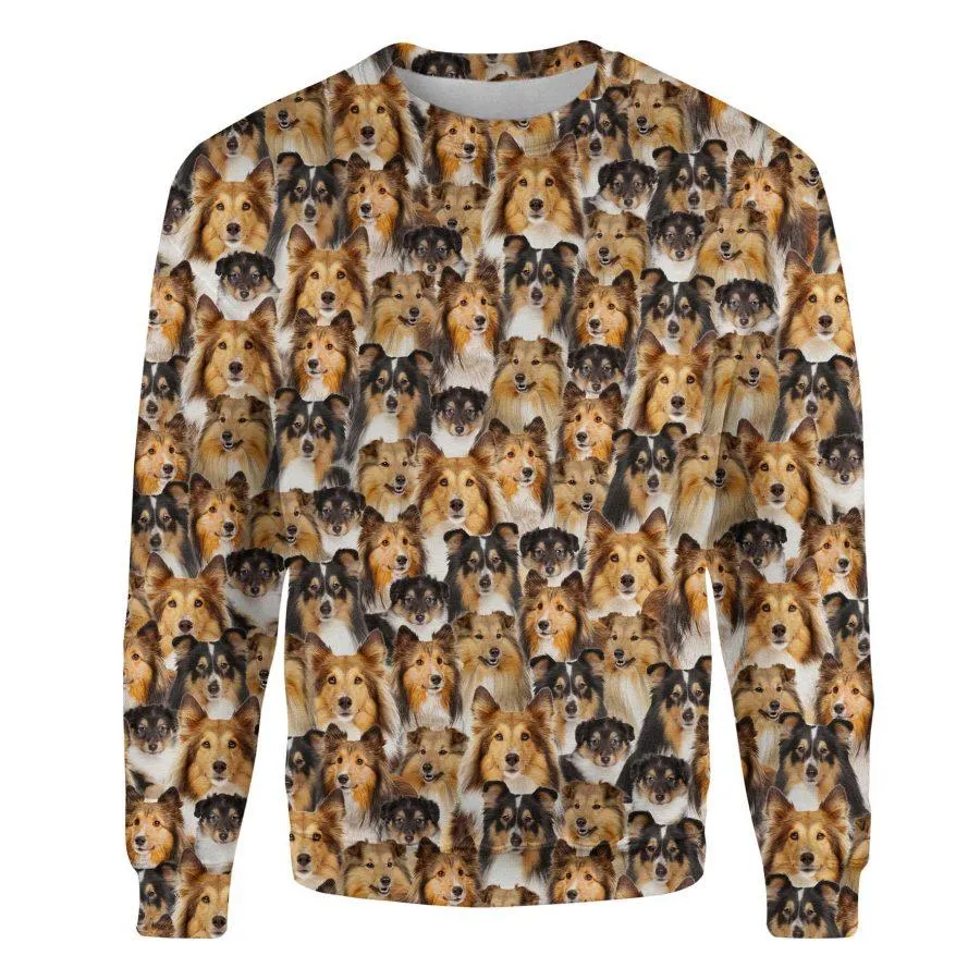 Shetland Sheepdog - Full Face - Premium Sweatshirt