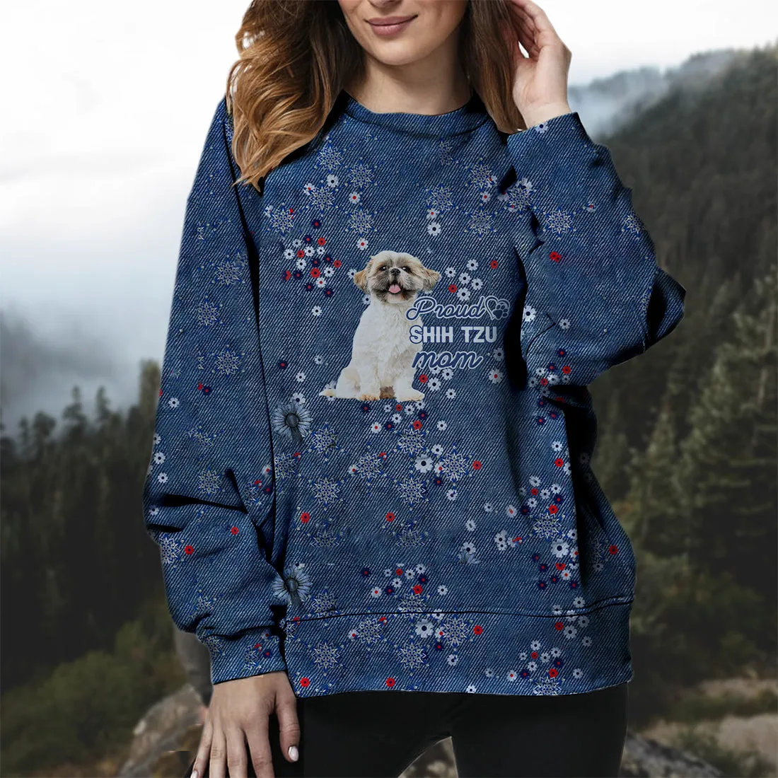 Shih Tzu(3)-Pround Mom-Premium Sweatshirt