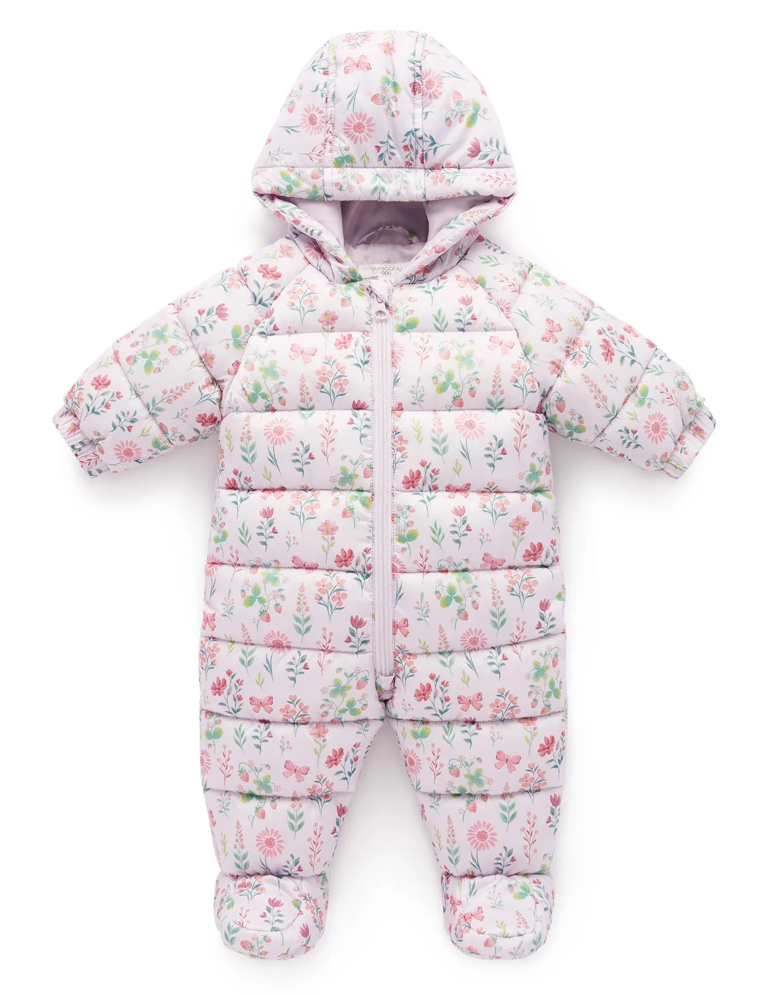 Showerproof padded growsuit - Strawberry Patch
