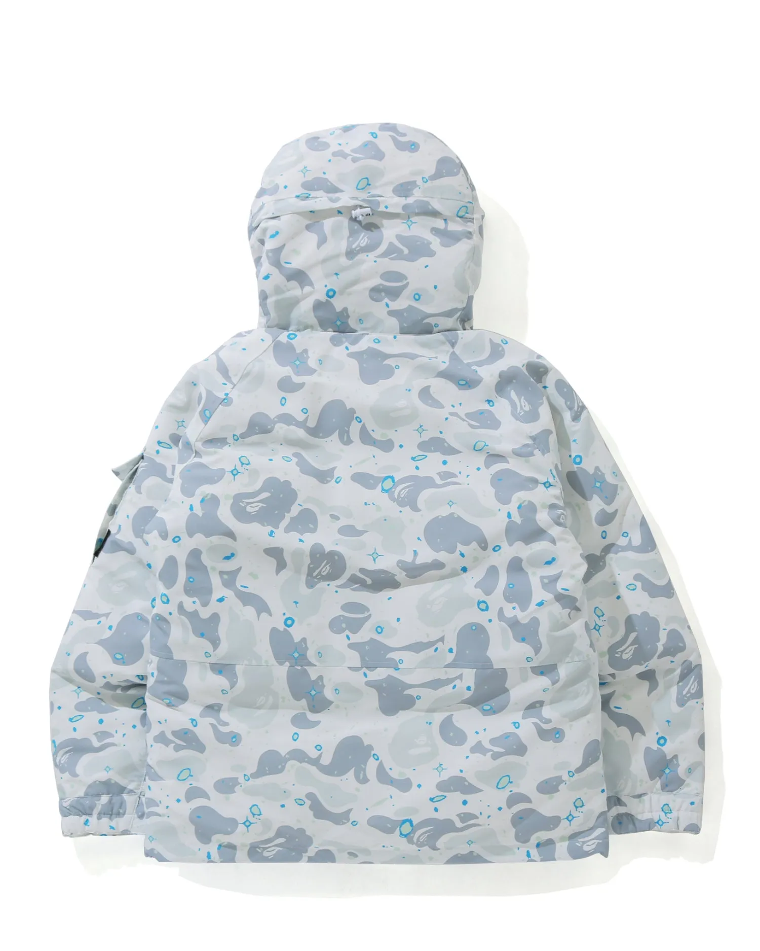 Space Camo Military Loose Fit Hoodie Down Jacket