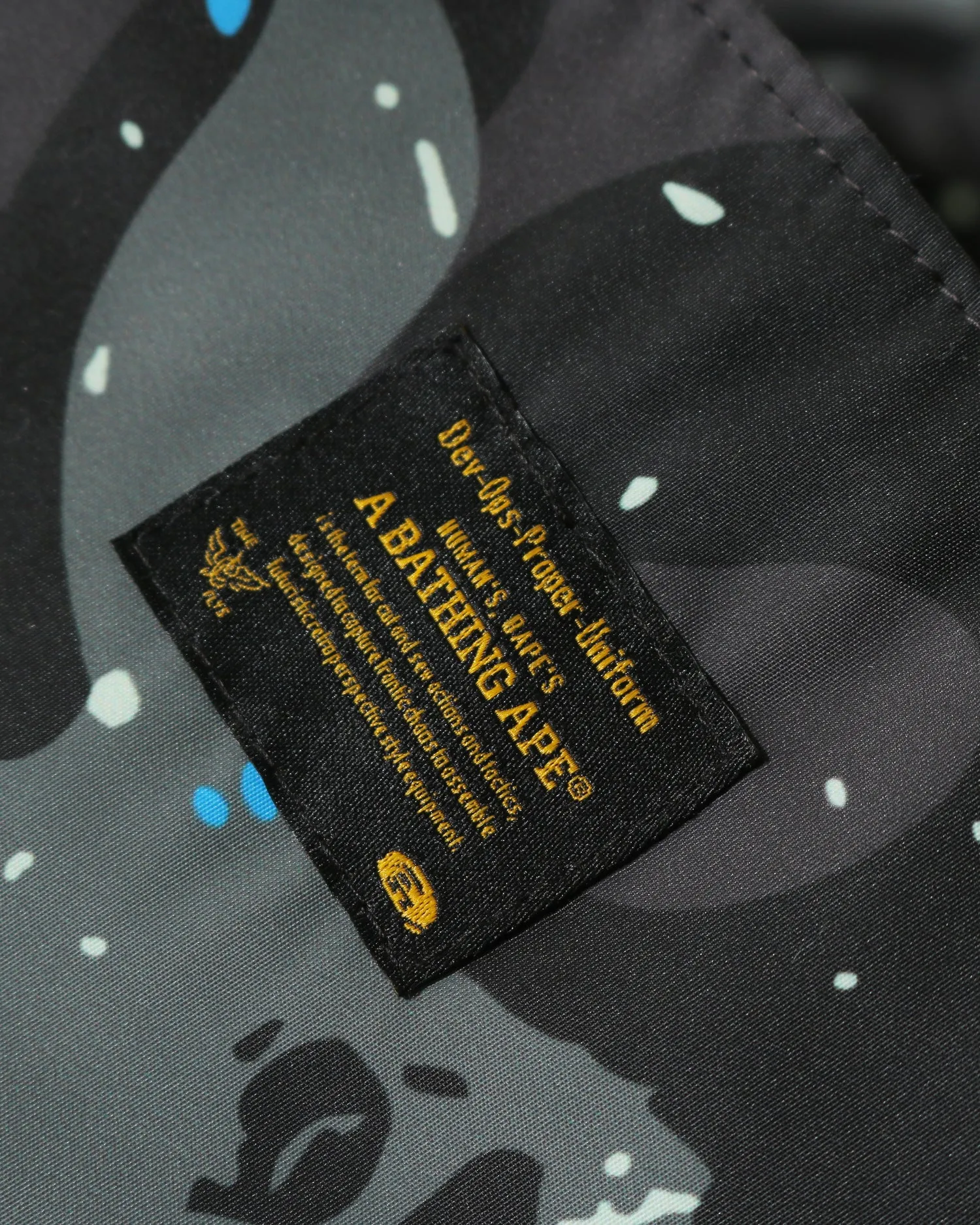 Space Camo Military Loose Fit Hoodie Down Jacket