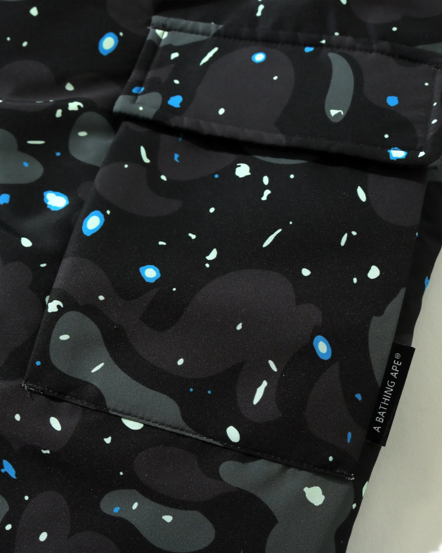 Space Camo Military Loose Fit Hoodie Down Jacket