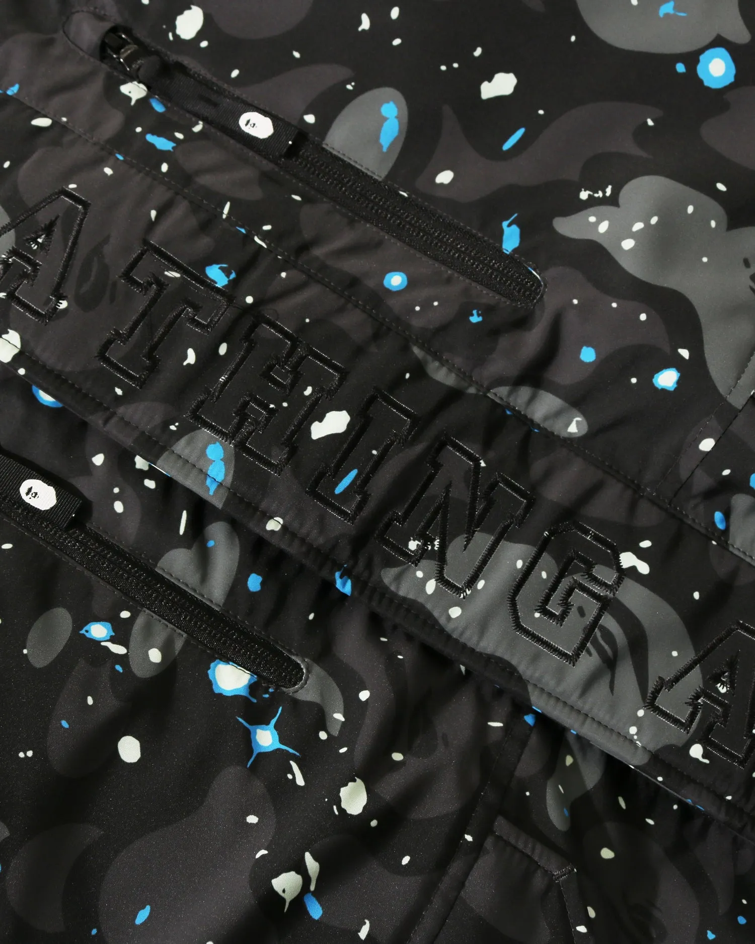 Space Camo Military Loose Fit Hoodie Down Jacket