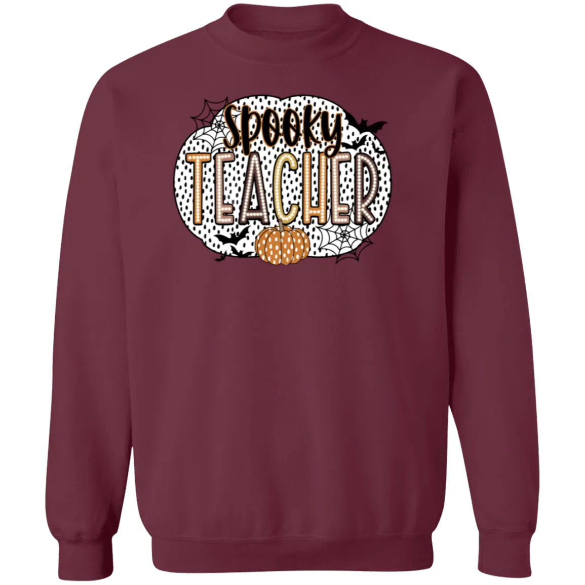 Spooky Teacher Crewneck Sweatshirt – Perfect for Fall Fun in the Classroom