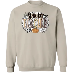 Spooky Teacher Crewneck Sweatshirt – Perfect for Fall Fun in the Classroom