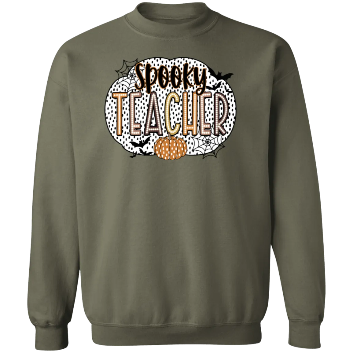 Spooky Teacher Crewneck Sweatshirt – Perfect for Fall Fun in the Classroom
