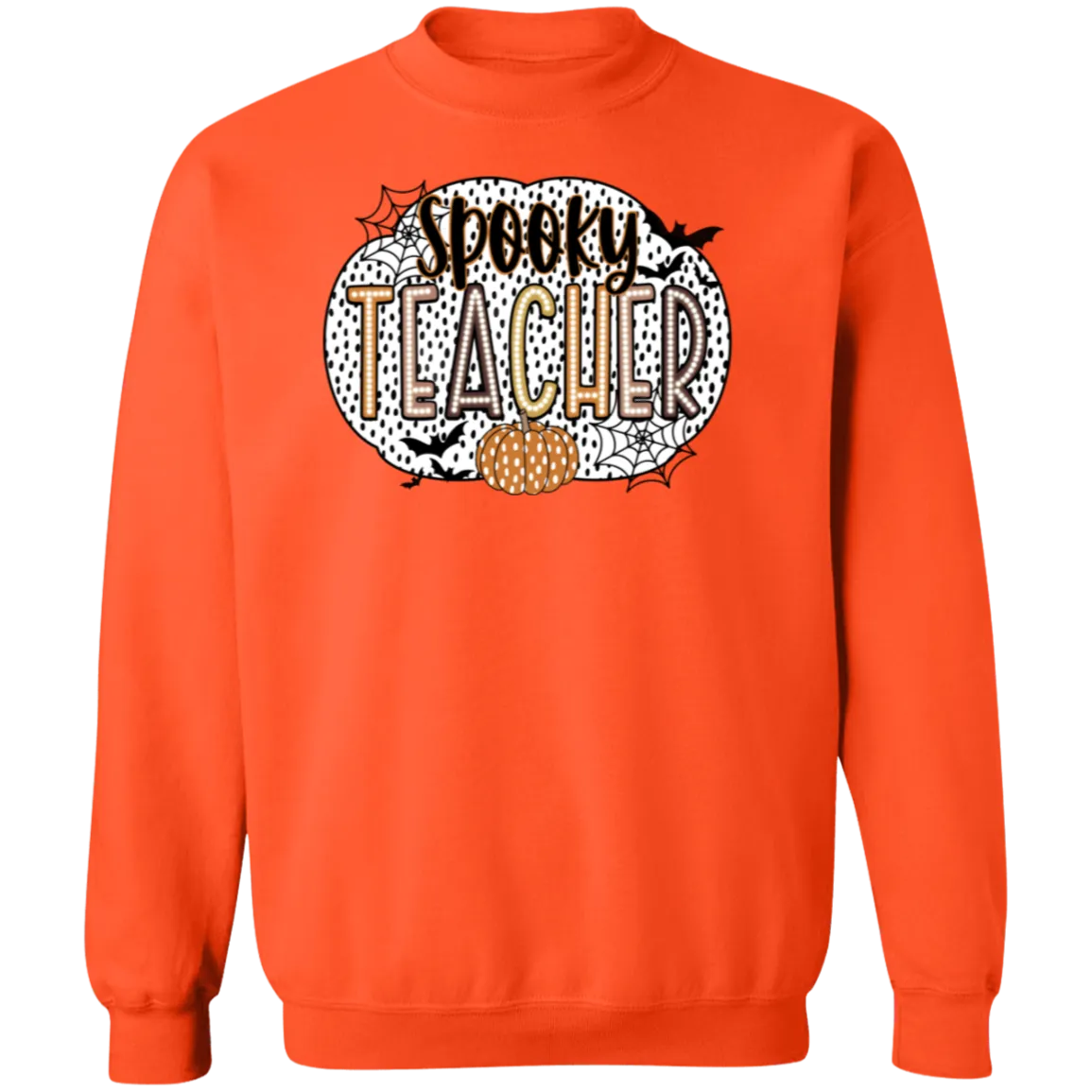 Spooky Teacher Crewneck Sweatshirt – Perfect for Fall Fun in the Classroom