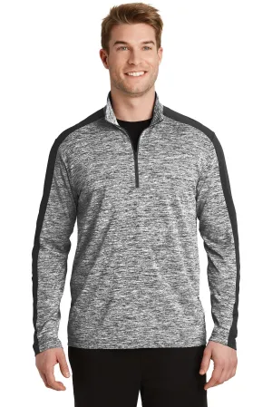 Sport-Tek¨ PosiCharge¨ Electric Heather Colorblock 1/4-Zip Pullover. ST397