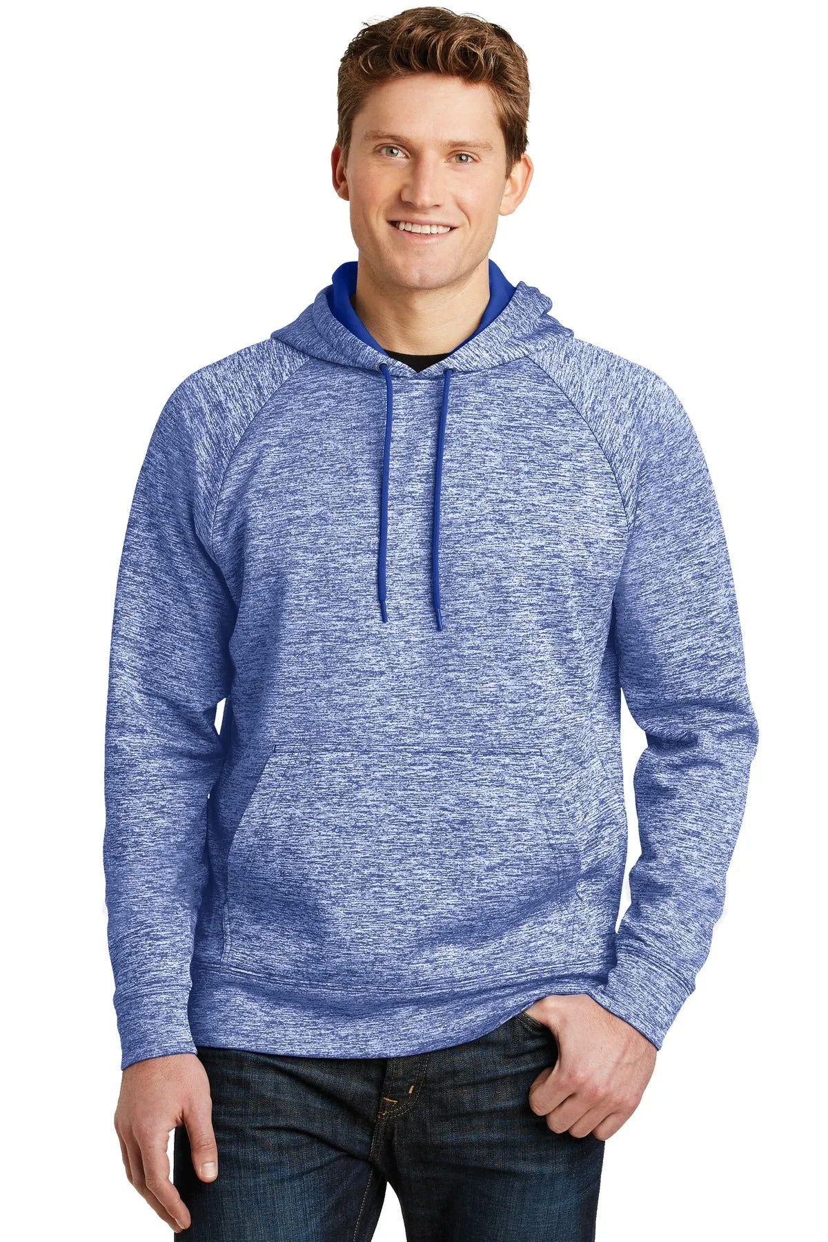 Sport-Tek¨ PosiCharge¨ Electric Heather Fleece Hooded Pullover. ST225
