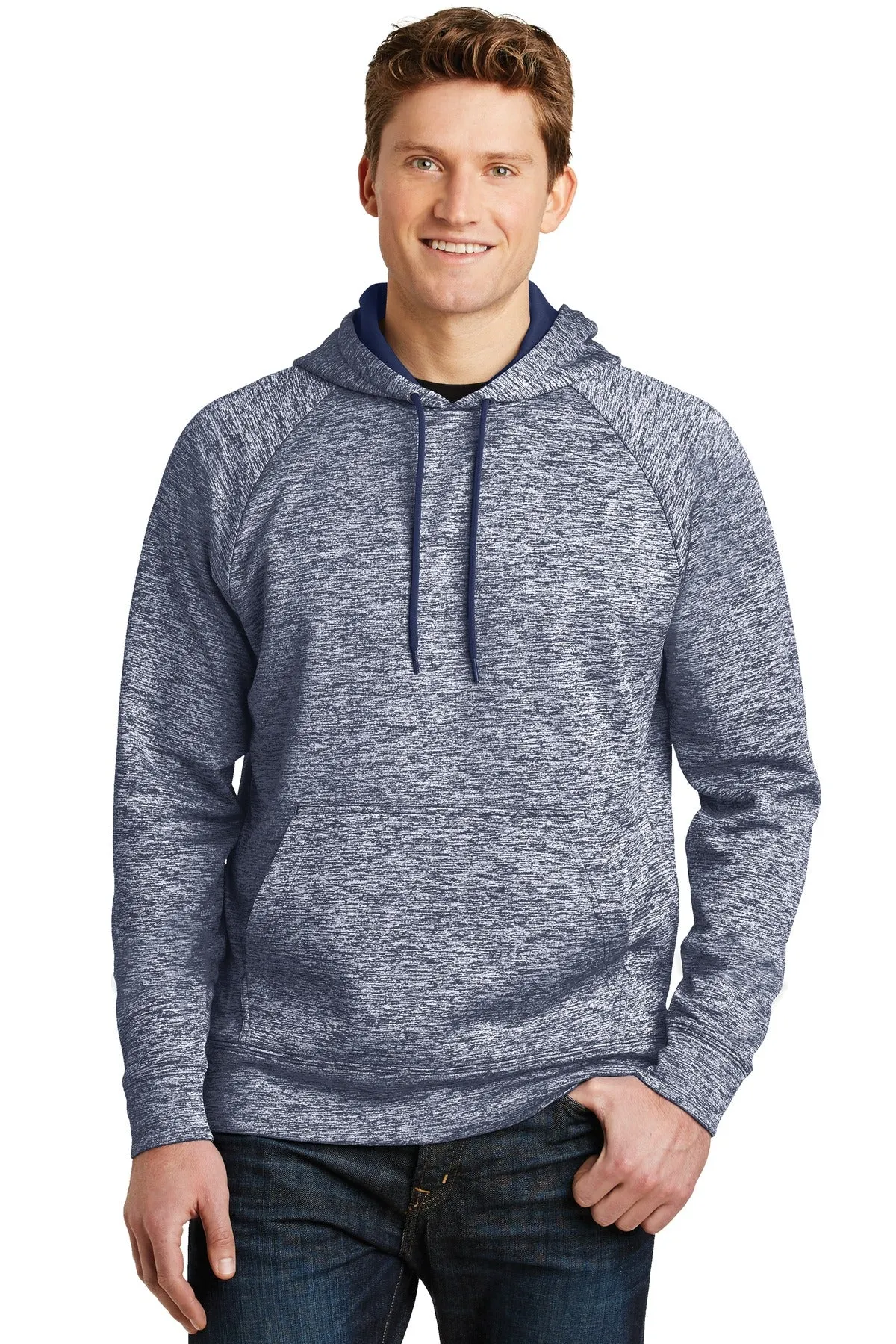 Sport-Tek¨ PosiCharge¨ Electric Heather Fleece Hooded Pullover. ST225