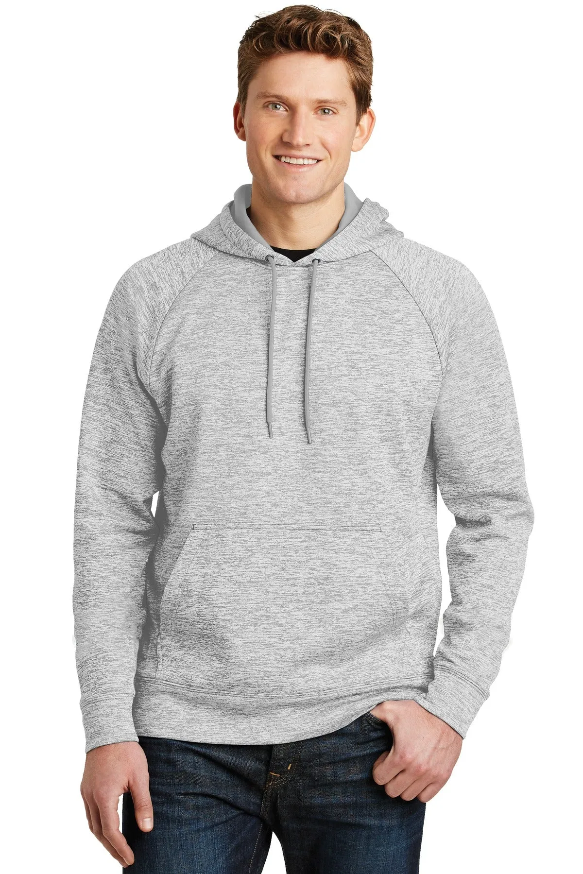 Sport-Tek¨ PosiCharge¨ Electric Heather Fleece Hooded Pullover. ST225