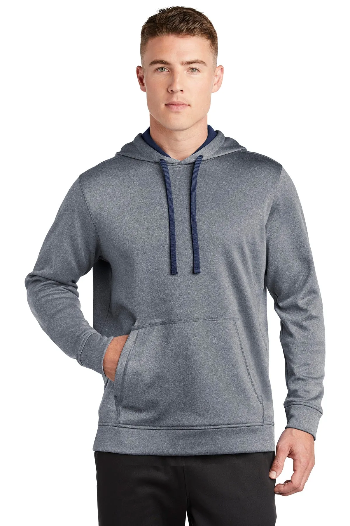 Sport-Tek ¨ PosiCharge ¨ Sport-Wick ¨ Heather Fleece Hooded Pullover. ST264