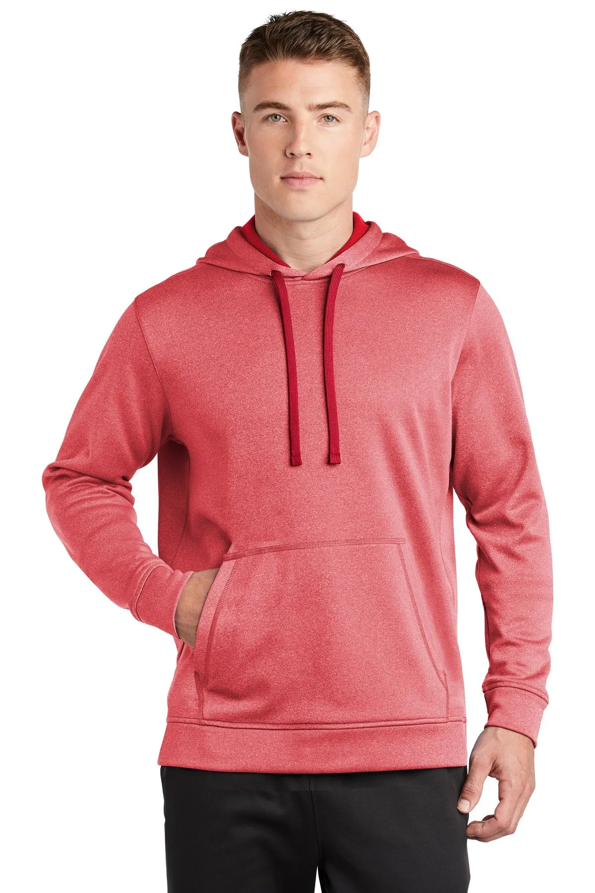 Sport-Tek ¨ PosiCharge ¨ Sport-Wick ¨ Heather Fleece Hooded Pullover. ST264