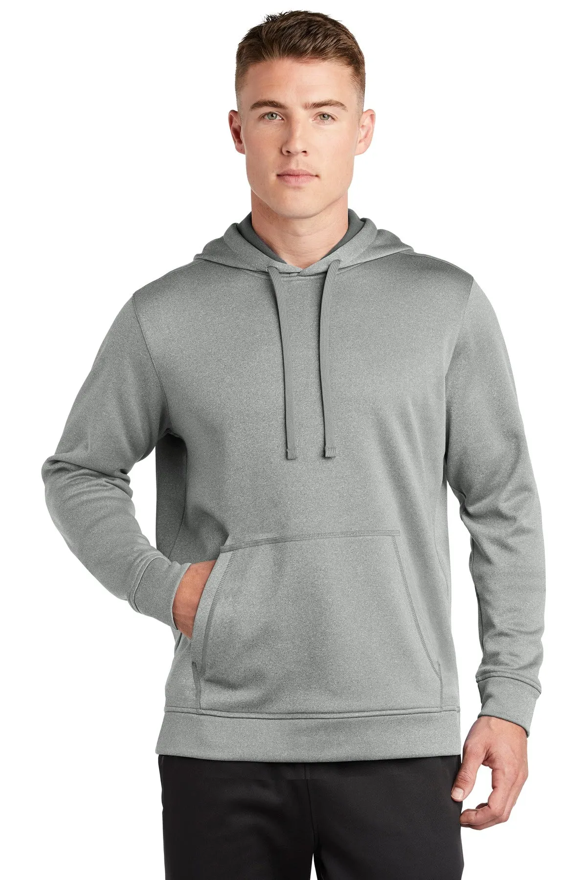 Sport-Tek ¨ PosiCharge ¨ Sport-Wick ¨ Heather Fleece Hooded Pullover. ST264