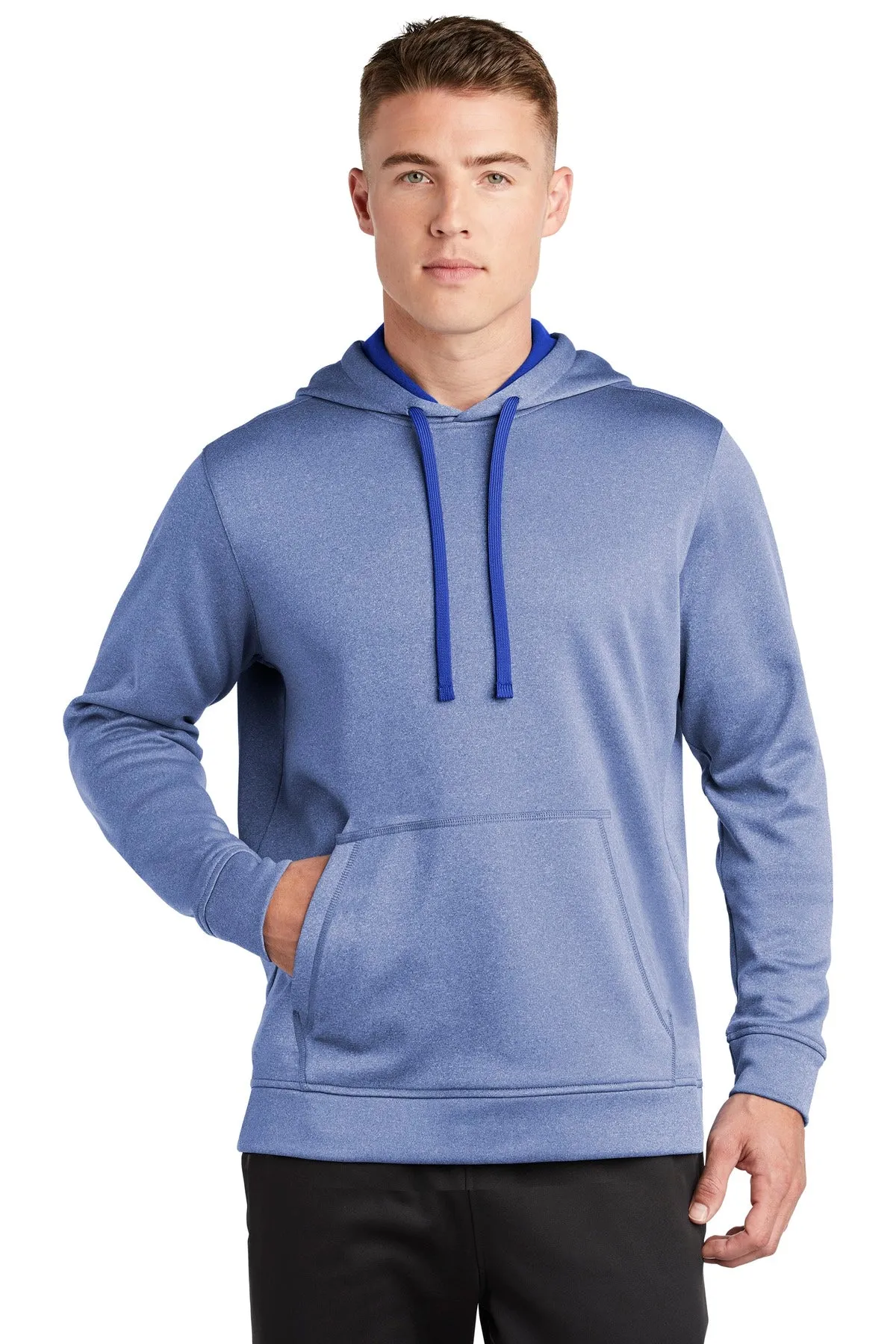 Sport-Tek ¨ PosiCharge ¨ Sport-Wick ¨ Heather Fleece Hooded Pullover. ST264